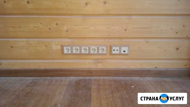 Скрытый электромонтаж деревянных коттеджей Красногвардейское - изображение 1