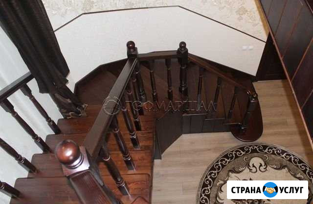 Деревянные лестницы из сосны, лиственницы, ольхи Воронеж - изображение 1