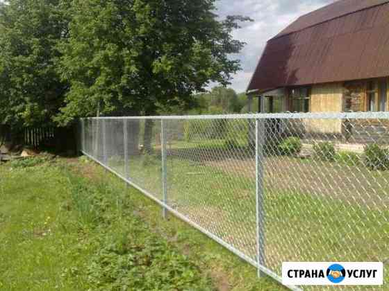 Заборы, ворота из профнастила,сетка рабица,гардис Новосибирск