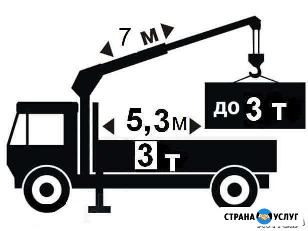 Кран манипулятор 3 тонны, 5.3м борт Саратов - изображение 1