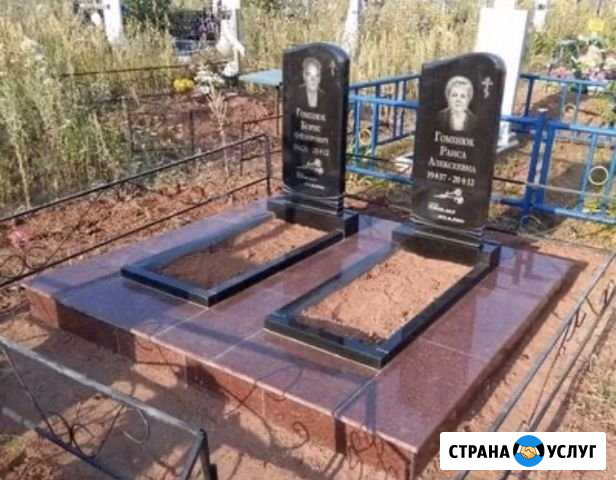 Установка памятников, благоустройство на кладбище Красноярск - изображение 1