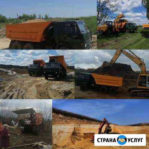 Услуги самосвалов, доставка, песок, щебень, вывоз Ливны