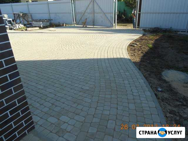 Укладка тротуарной плитки Калач - изображение 1