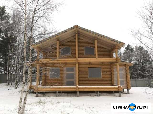 Сруб дома 8,7/8 м. из оцб 200 Северодвинск - изображение 1
