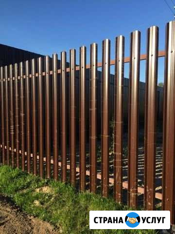 Установка заборов,уличных душевых, туалетов Ижевск - изображение 1