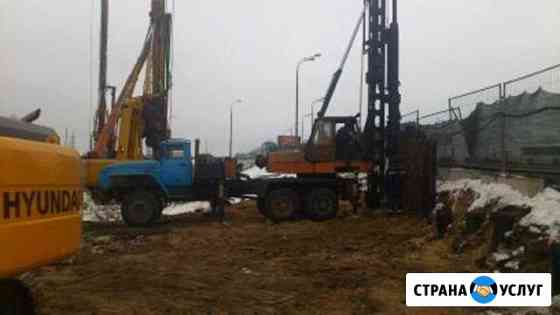 Буровые работы Погружение шпунта. лидерное бурение Москва