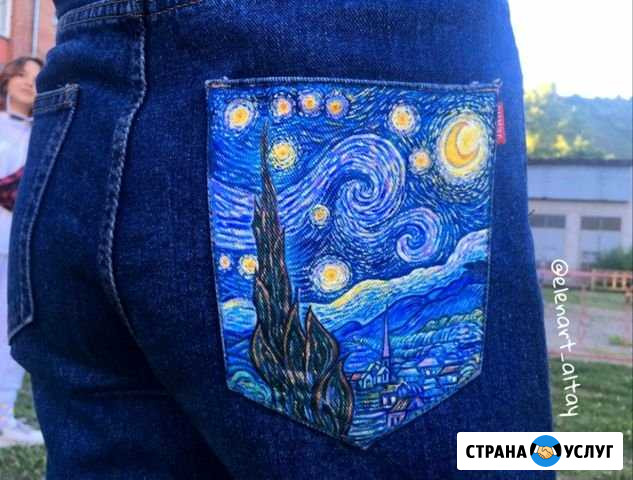 Роспись по ткани Кастом одежды, обуви, сумок. Рису Горно-Алтайск - изображение 1