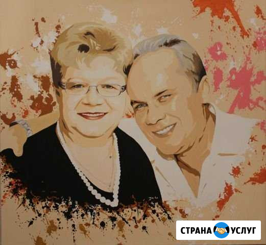 Портрет по фото на холсте/Стилизованный портрет Альметьевск - изображение 1