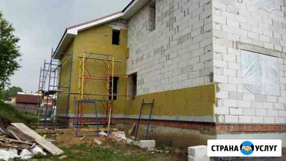 Мокрый фасад, декоративная штукатурка короед Миасс