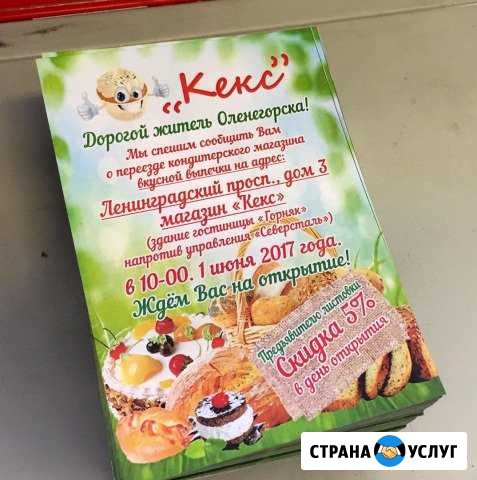 Печать баннеров, вывески, плакаты, визитки Апатиты - изображение 1
