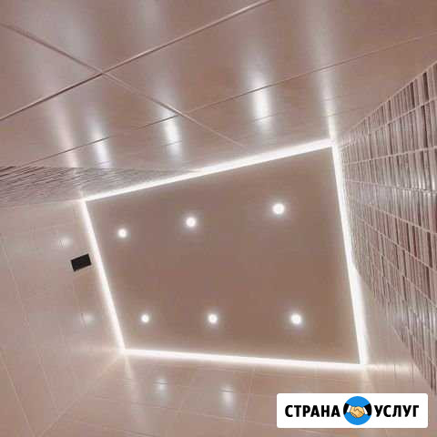 Парящие натяжные потолки с подсветкой Ухта - изображение 1