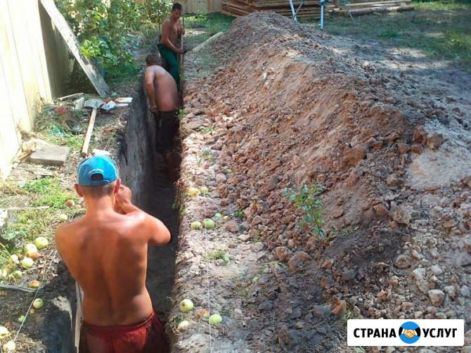 Копка в Барнауле. Ямы, траншеи, септики, погреба, участки. Уборка участка Барнаул - изображение 1