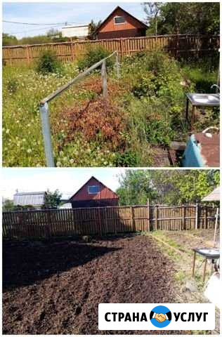 Вскопаю/расчищаю огород, участок/газон Казань - изображение 1