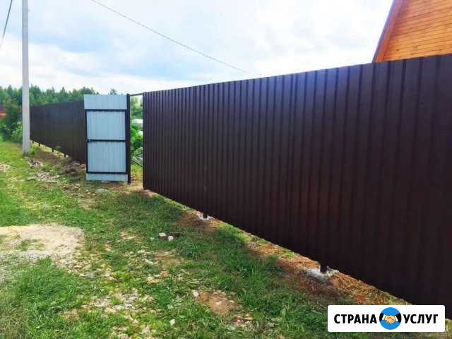 Установка заборов Скопин - изображение 1