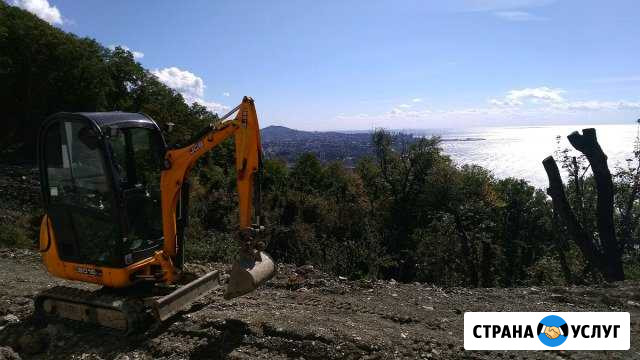 Услуги, аренда мини экскаватора Сочи - изображение 1