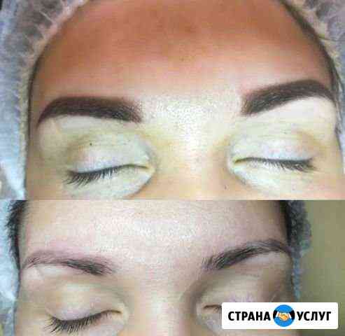 Татуаж напыление бровей Курск