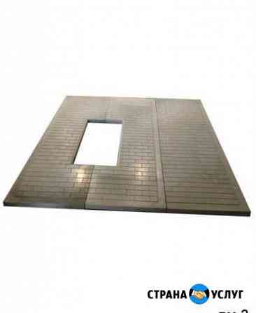 Благоустройство могил -плиты мощения Новосибирск