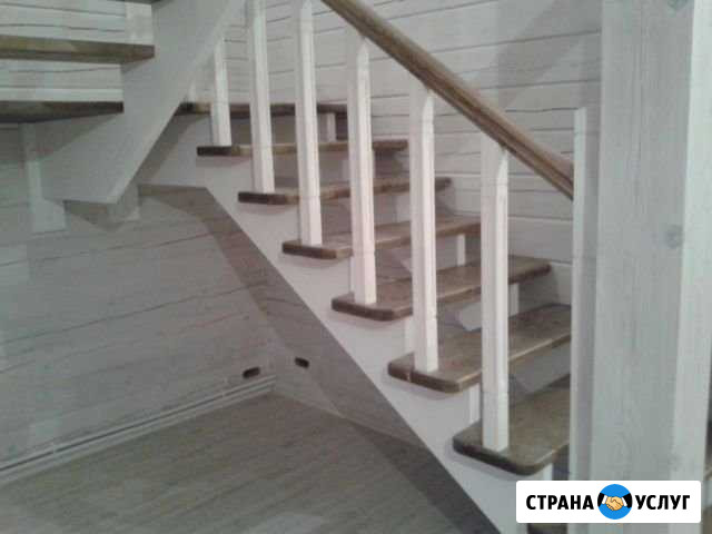 Отделка срубов, лестницы, шлифовка, покраска Щекино - изображение 1