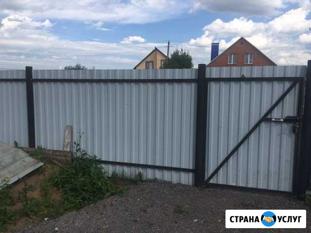 Установка заборов монтаж заборов мотоблок Алексеевка Республики Башкортостан - изображение 1