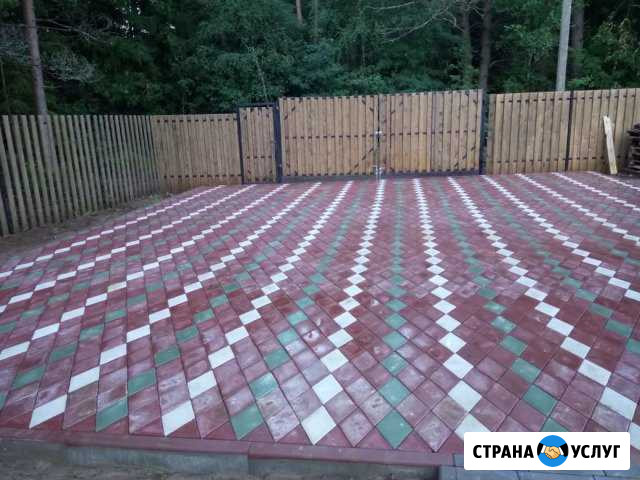 Тротуарная плитка от производителя, укладка, доста Тихвин - изображение 1