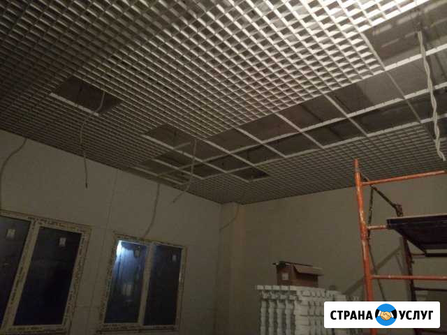Монтаж потолков Амстронг и Грильято Волгодонск - изображение 1