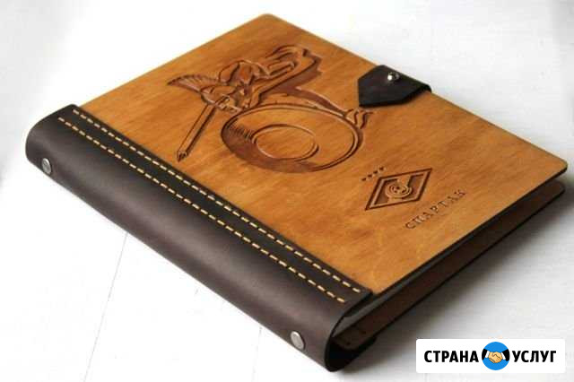 Блокнот c деревянной обложкой Узловая - изображение 1
