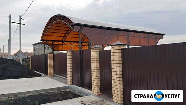 Навесы из поликарбоната.забор.лестница Самара - изображение 1