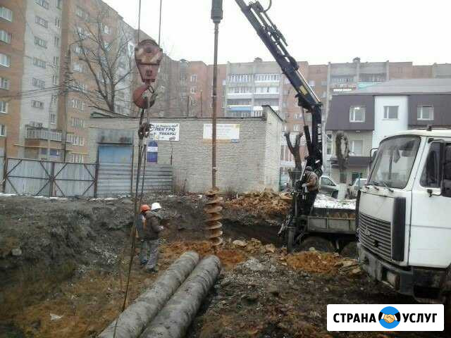 Бурение. Ямобур. Колодцы. Опоры. Фундаменты. Сваи Плавск - изображение 1