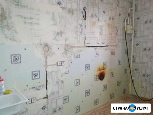 Перенос розеток под кухонный гарнитур. Штробление Набережные Челны - изображение 1