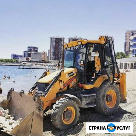 Услуги экскаватора погрузчика Новороссийск - изображение 1