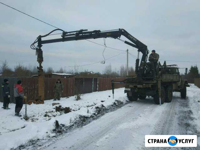 Бурение. Ямобур. Колодцы. Опоры. Фундаменты. Сваи Ясногорск - изображение 1
