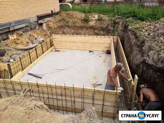 Фундамент, кладка кирпича, газобетона, кровля Обнинск