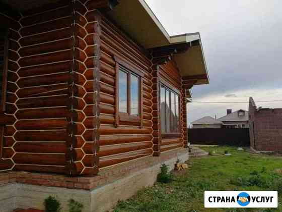 Покраска шлифовка срубов деревянных домов Стерлитамак