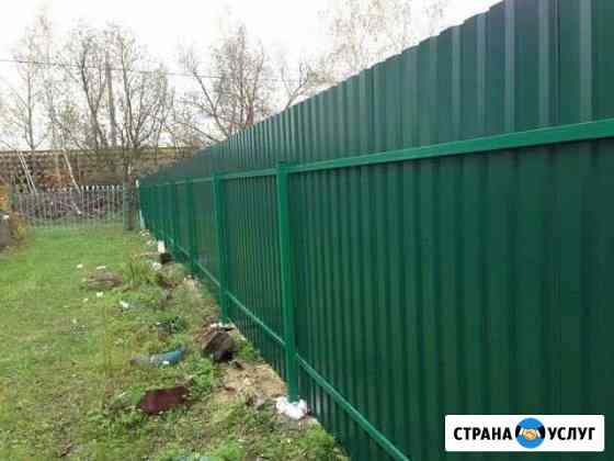 Заборы из профнастила, Ворота откатные Жуковский