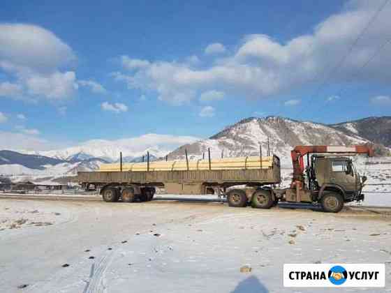 Шаланда с манипулятором (воровайка), грузоперевозк Улан-Удэ