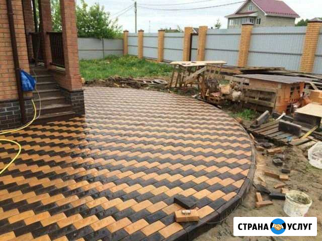 Укладка тротуарной плитки и брусчатки Октябрьский - изображение 1