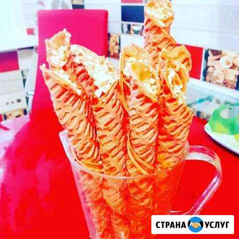 Вафельные трубочки и тортики с любой начинкой на з Екатеринбург