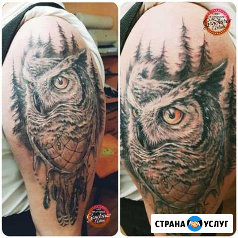 Художественная татуировка, исправление, перекрытие Брянск - изображение 1