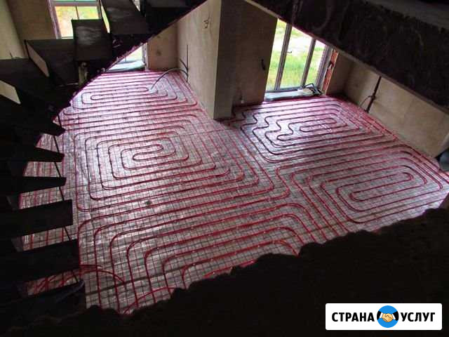 Монтаж отопления, водопровода. Теплый пол Липецк - изображение 1
