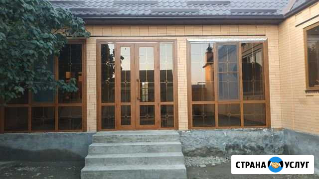 Окна двери витражи из пластика и алюминия Гудермес - изображение 1