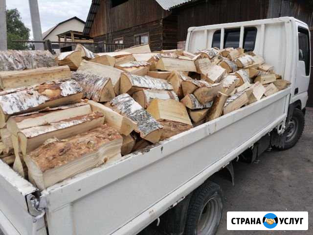 Дрова.береза колотая. горбыль пиленый Абакан - изображение 1