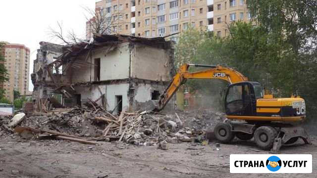 Демонтаж металло конструкций бетона стен зданий Красноярск - изображение 1