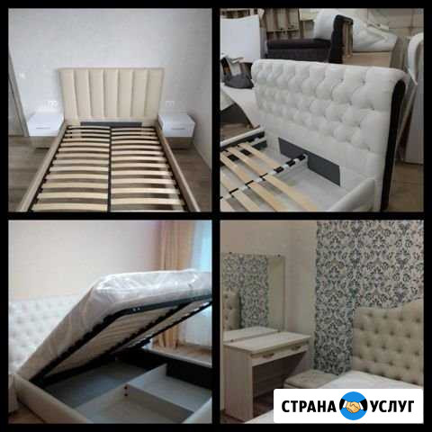 Изготовление кроватей с каретной стяжкой,мягкие ст Ижевск - изображение 1
