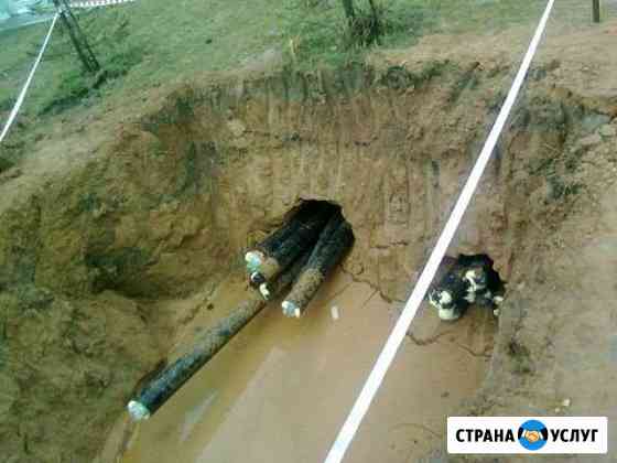 Гнб бурение. прокол под дорогой для коммуникаций Новомосковск