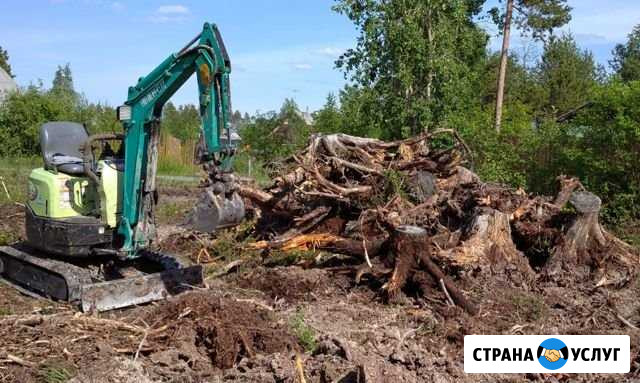 Миниэкскаватор,планировка,выкорчевка Северодвинск - изображение 1