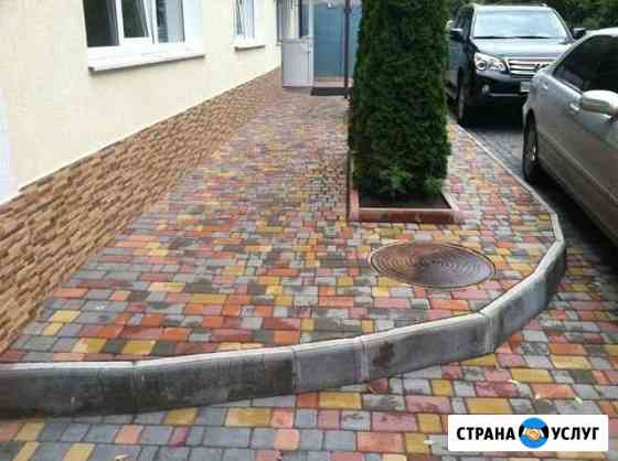Укладка тротуарной плитки в спб Колпино
