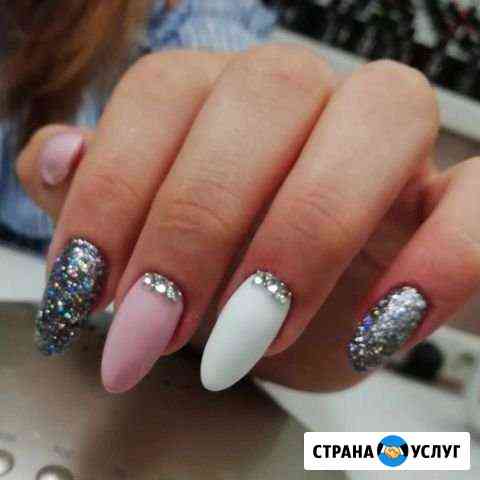 Маникюр, Гель-лак, Наращивание, Выкладной френч Благовещенск