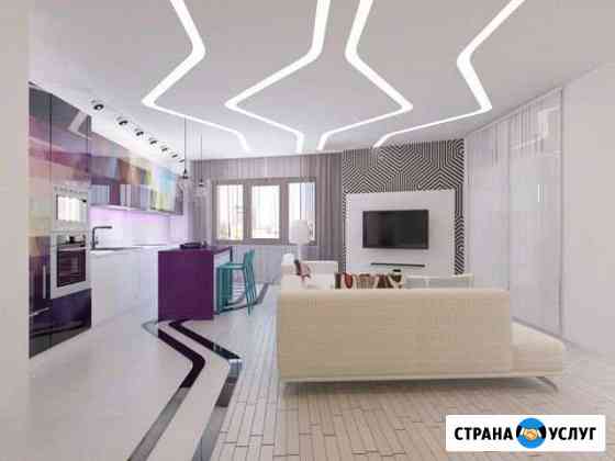 Установка натяжных потолков нового поколен ecoline Обнинск