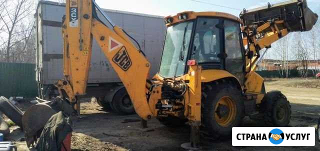 Услуги экскаватора погрузчика JCB Новомосковск - изображение 1