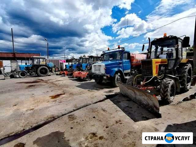 Аренда Трактора мтз 82.1 отвал/щётка,с уважением Санкт-Петербург - изображение 1